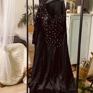Black Designer Pageant Dress